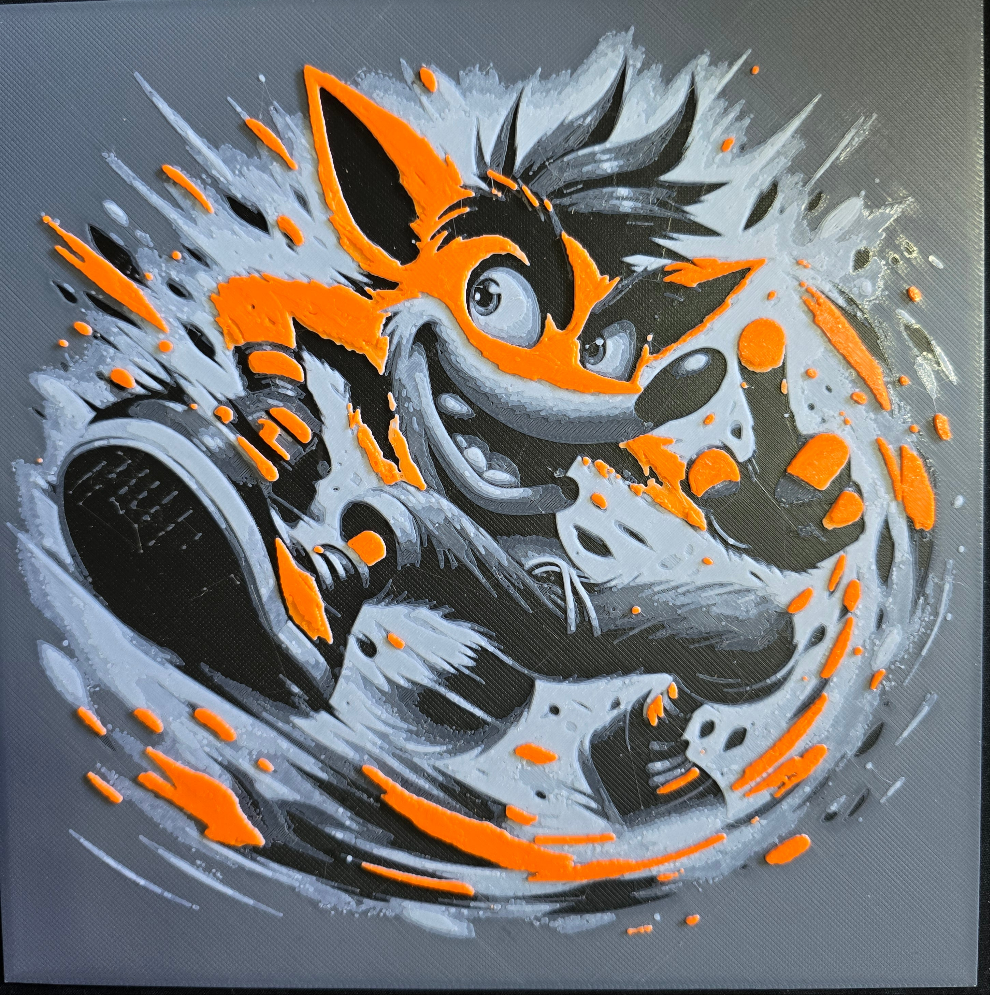 Crash Bandicoot HueForge