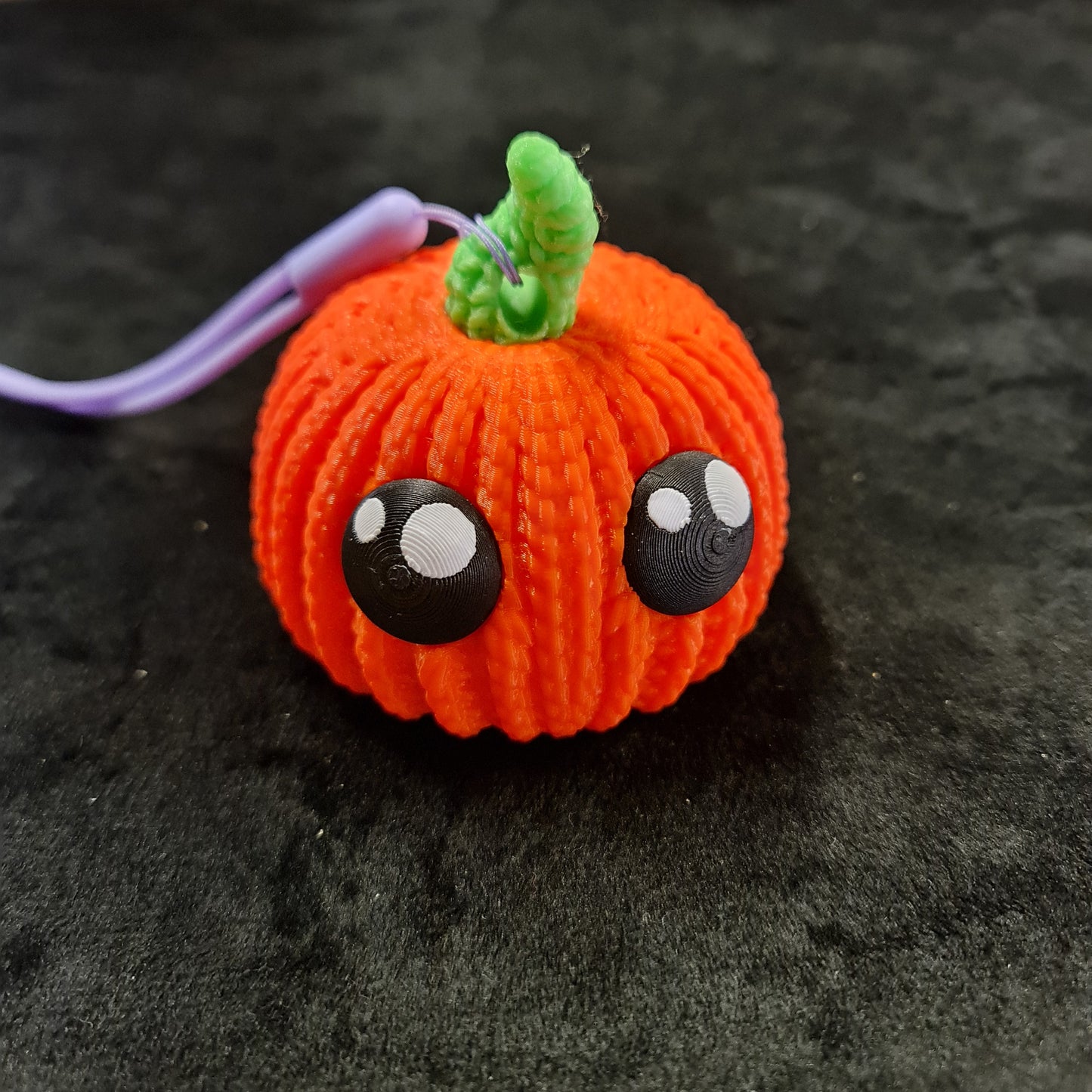 Crochet Pumpkin Keychain